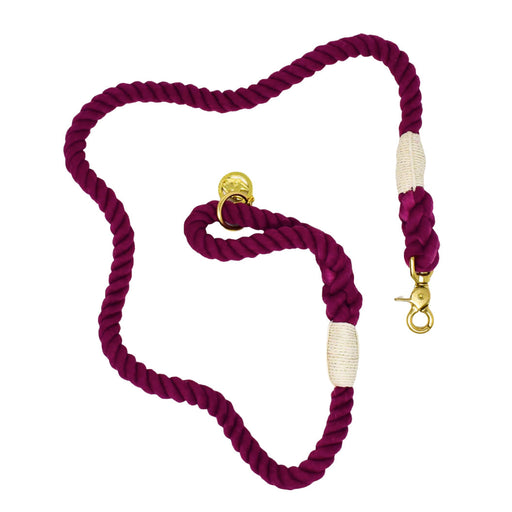 Pink Papyrus Rope Leash, 6ft - Purple  