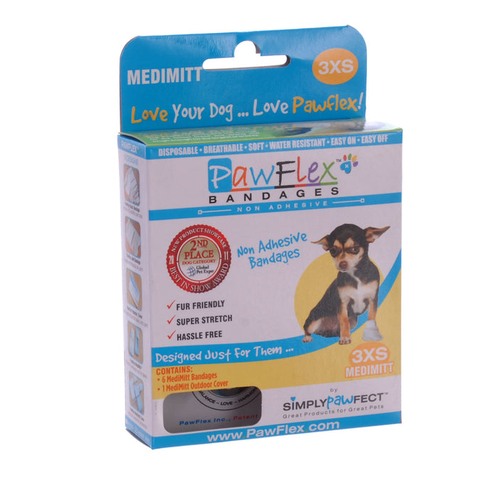 PawFlex™ MediMitt Disposable Bandages - PawFlex MediMitt Disposable Bandages, XXX Small  