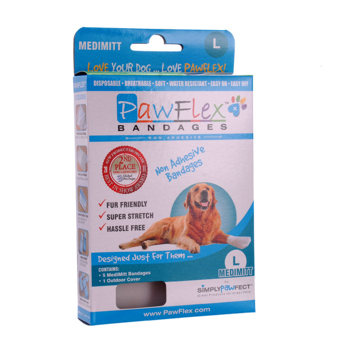 PawFlex™ MediMitt Disposable Bandages - PawFlex MediMitt Disposable Bandages, Large  