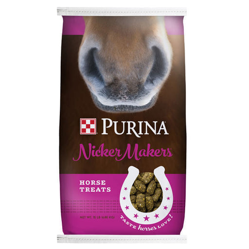 Purina Nicker Makers Horse Treats, 15 lb -   