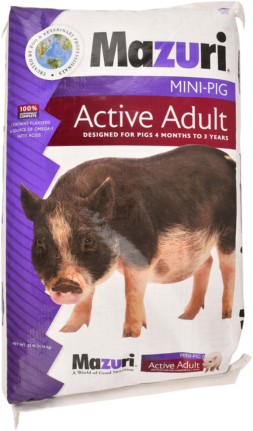 Mazuri Mini Pig, Active Adult,  25 lb -   