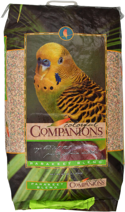 Colorful Companions Parakeet Feed, 25 lb -   