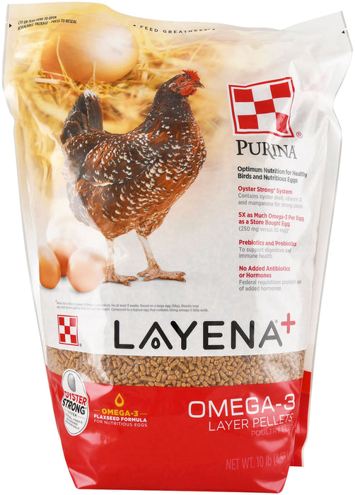 Purina Layena Plus Omega-3 Feed Pellet -   