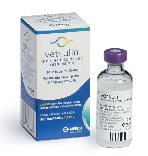 Rx Vetsulin, 40 units/mL Injectable, 10 mL -   