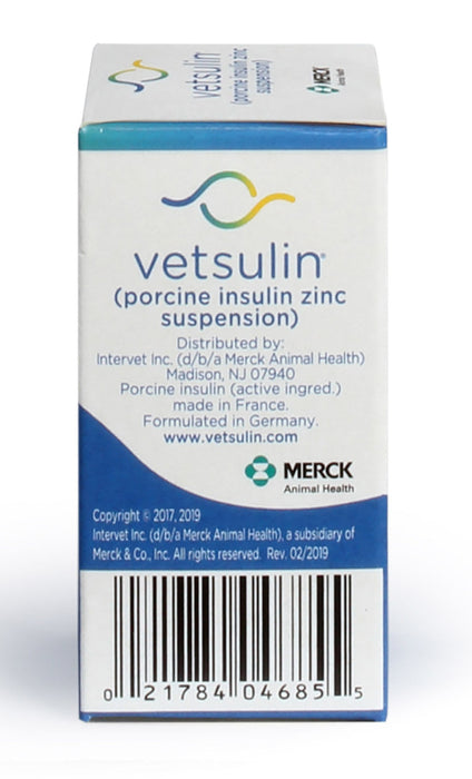 Rx Vetsulin, 40 units/mL Injectable, 10 mL -   