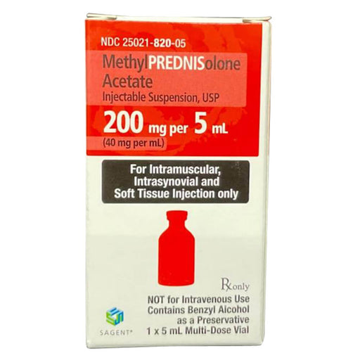 Rx Methylprednisolone 40mg/ml x 5ml vial -   