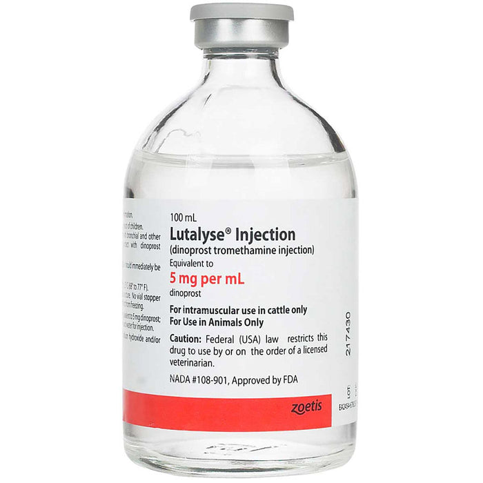 Rx Lutalyse Sterile Solution - Rx Lutalyse 5mg/ml injection x 100ml bottle  