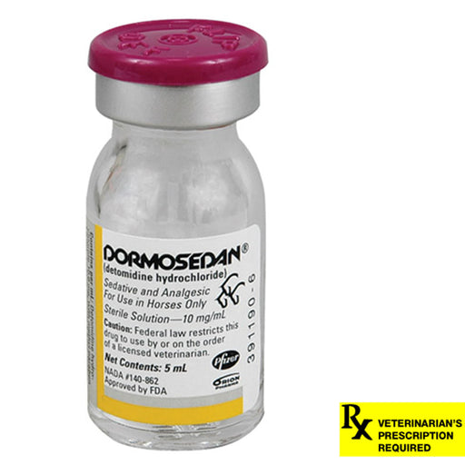 Rx Dormosedan Injection - Rx Dormosedan 10 mg/ml injection x 5ml bottle  