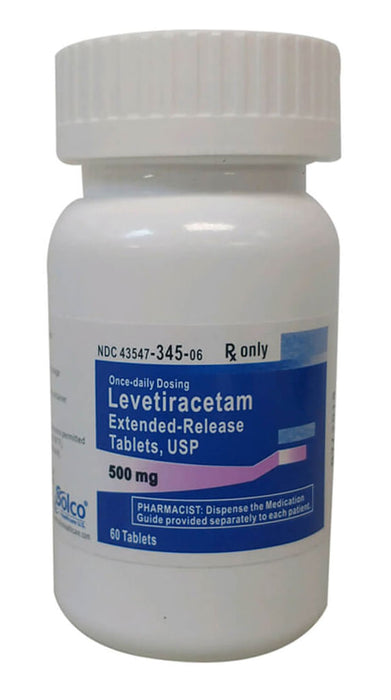 Rx Levetiracetam ER Tablets - Rx Levetiracetam ER 500mg x 60 Tablets  