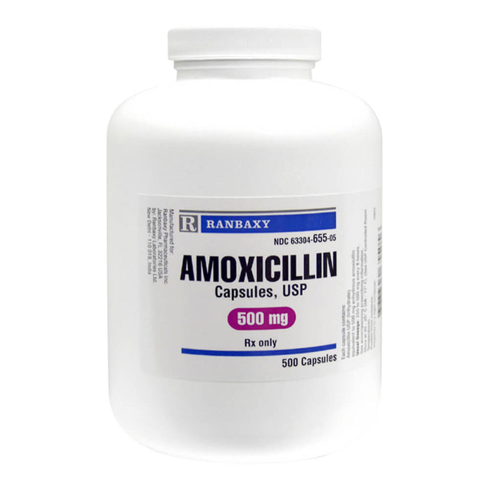 Rx Amoxicillin Capsules - Rx Amoxicillin, Capsules, 500mg x 500 ct  