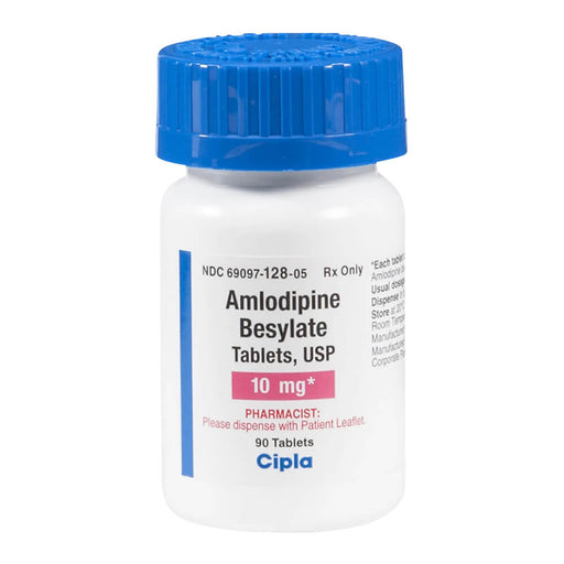 Rx Amlodipine Tablets - Rx Amlodipine, 10mg x 90 tablets  