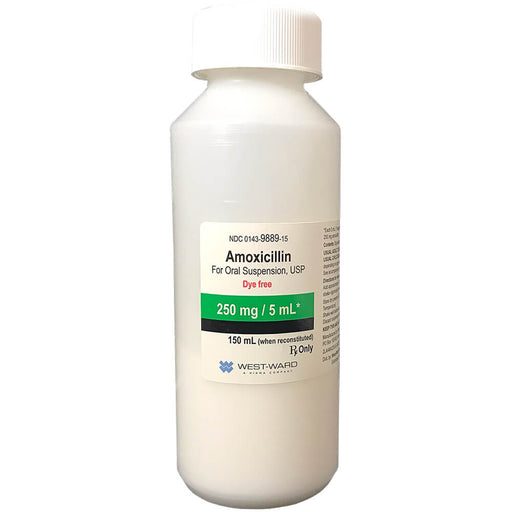 Rx Amoxicillin Oral Suspension - Rx Amoxicillin Oral Suspension, 250mg/5ml x 150ml  