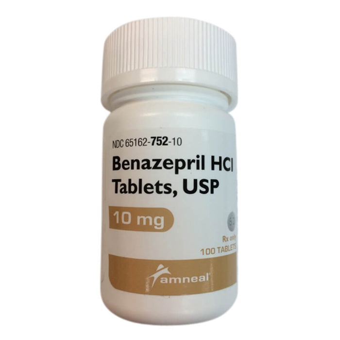 Rx Benazepril Tablets - Rx Benazepril, 10mg x 100 Tablets  