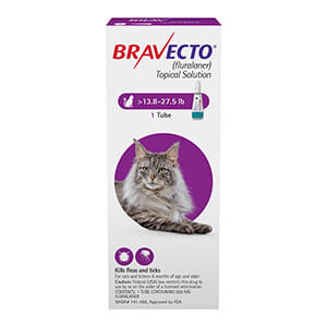 Rx BRAVECTO Topical Feline - Rx Bravecto Topical Feline, 13.8-27.50 lb x 1 Tube  