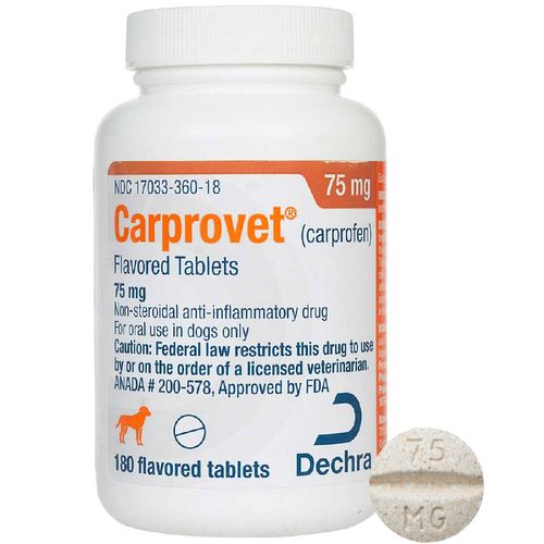 Rx Carprovet Flavor Tablets - Rx Carprovet, 75mg x 180 Flavor Tablets  