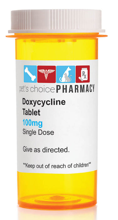 Rx Doxycycline Hyclate Tablets - Rx Doxycycline 100 mg x 1 Tablet  