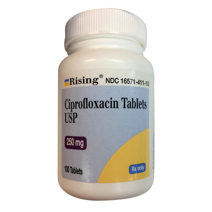 Rx Ciprofloxacin HCl Tablets - Rx Ciprofloxacin HCl, 250mg x 100 Tablets  