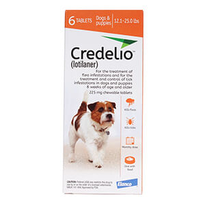 Rx Credelio Flea Tablets for Dogs - 12.1 - 25 lb 6 Chewable Tablets 