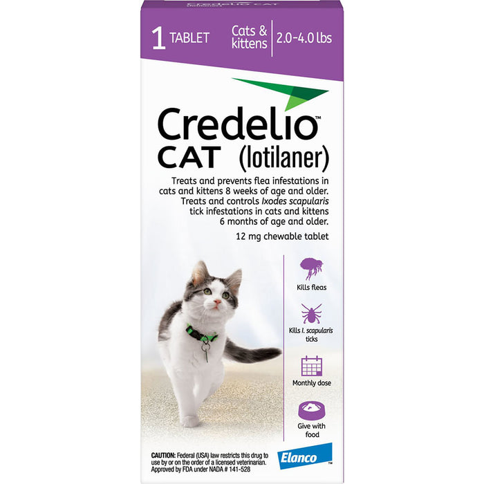 Rx Credelio Tablets Cat - Rx Credelio Cat, 2-4 lb (Purple) x 1 Tablet  