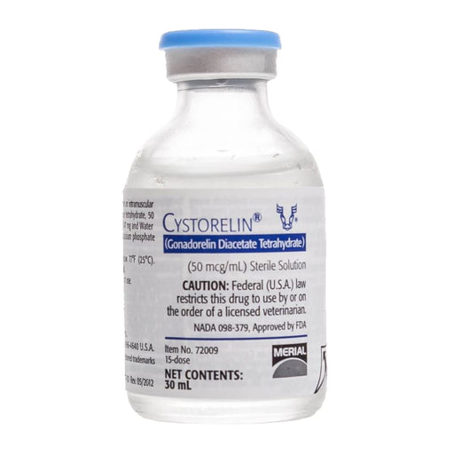 Rx Cystorelin Solution Vial - Rx Cystorelin Solution, 30ml Vial, 15 Dose  