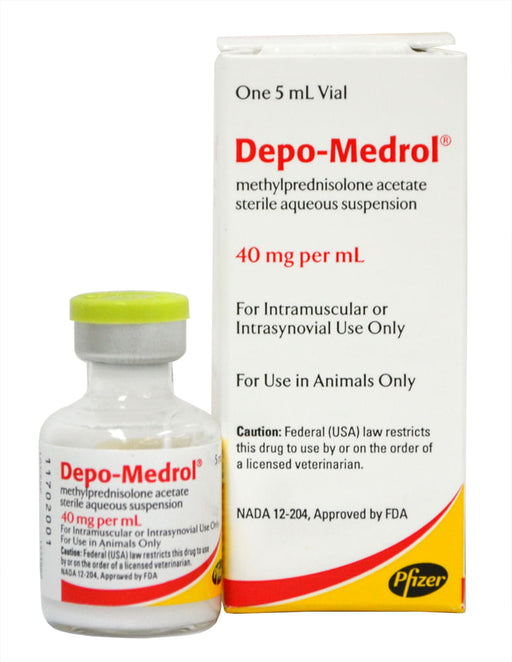 Rx Depo-Medrol Injection - Rx Depo-Medrol, 40mg/ml Injection x 5ml Bottle  