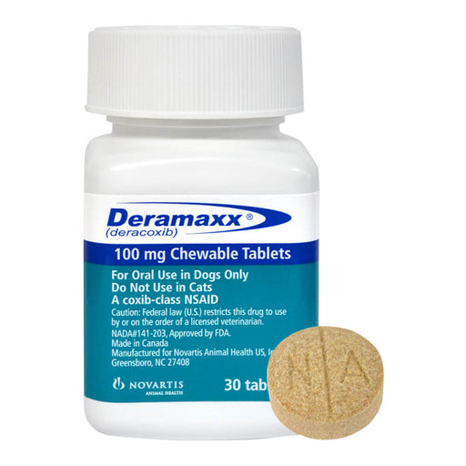 Rx Deramaxx Chewable Tablets - Rx Deramaxx, 100mg x 30 Chewable Tablets  