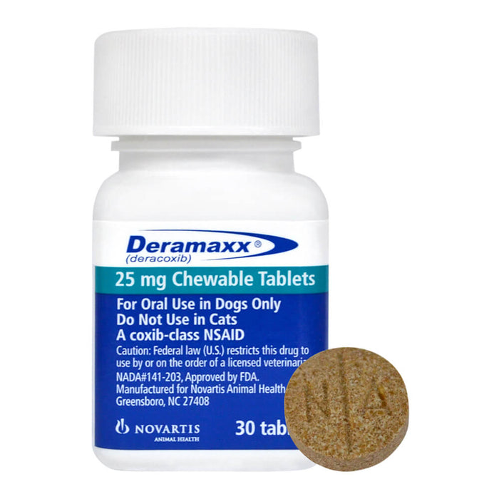 Rx Deramaxx Chewable Tablets - Rx Deramaxx, 25mg x 30 Chewable Tablets  