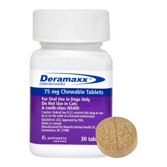 Rx Deramaxx Chewable Tablets - Rx Deramaxx, 75mg x 30 Chewable Tablets  