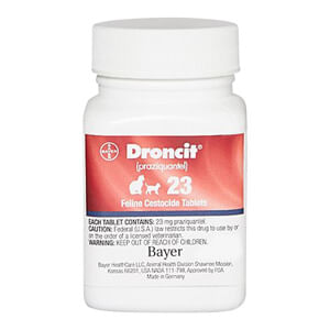 Rx Droncit for Cats, 23 mg Tablets - Rx Droncit for Cats, 23mg x 150 Tablets  