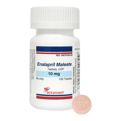 Rx Enalapril Tablets - Rx Enalapril, 10mg x 100 Tablets  