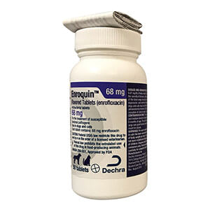 Rx Enroquin Tablets for Dogs and Cats - Rx Enroquin, 68mg x 50 Tablets  