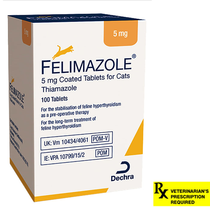 Rx Felimazole Tablets - Rx Felimazole, 5mg x 100 Tablets  