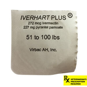 Rx Iverhart Plus Chew Tab - Rx Iverhart Plus 51-100 lb x 1 Chew Tab  