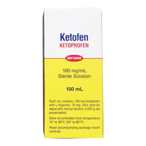 Rx Ketofen Injection - Rx Ketofen Injection, 100mg/ml x 100ml Bottle  