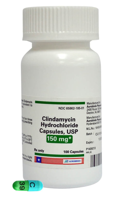 Clindamycin Capsules for Dogs - Rx Clindamycin 150mg x100 capsules  