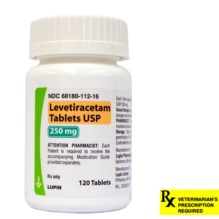 Rx Levetiracetam Tablets - Rx Levetiracetam, 250mg x 120 Tablets  