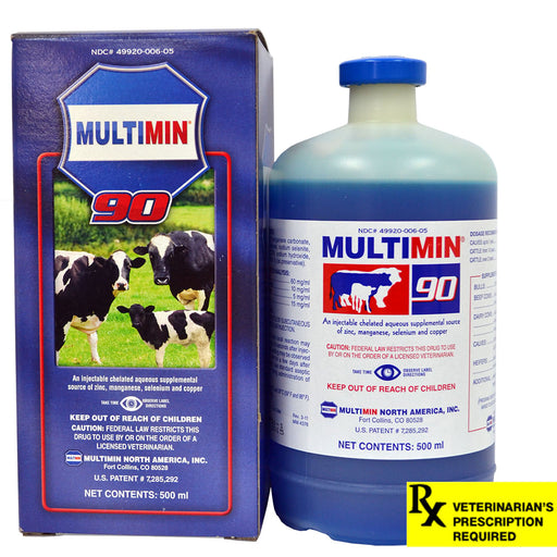 Multimin 90 Injection for Cattle - Rx Multimin 90 Inj for Cattle, 500 ml  