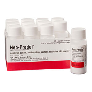 Rx Neo Predef w/Tetracaine Powder - Rx Neo Predef w/Tetracaine Powder, 15gm, 12pk  