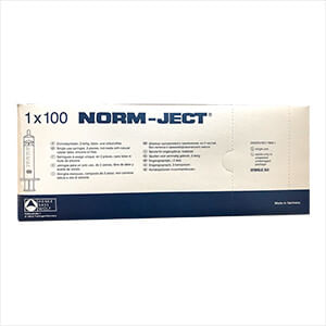 Rx Norm-Ject Syringe, Luer Slip Tip, 10 cc, 100 ct -   