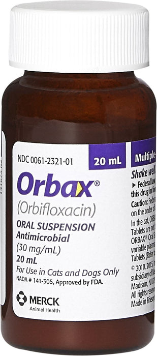 Rx Orbax Oral Suspension, 6 x 20ml Bottles -   