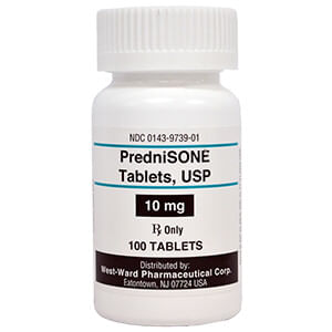 Prednisone Tablets for Dogs - Rx Prednisone, 10mg x 100 Tablets  