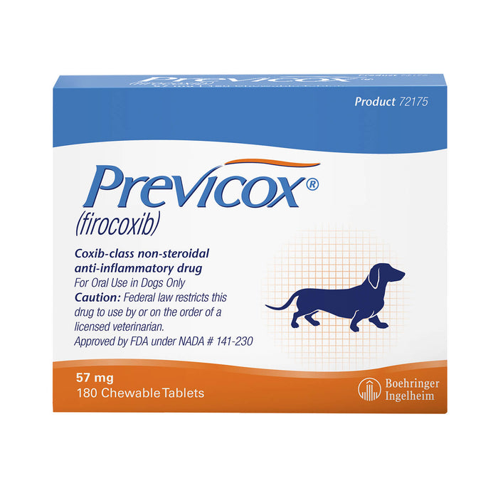 Rx Previcox Chew Tabs for Dogs - Rx Previcox, 57mg x 180 Chew Tabs  