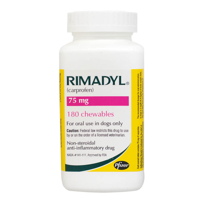 Rx Rimadyl Chewable Tablets - Rx Rimadyl, 75mg x 180 Chewable Tablets  