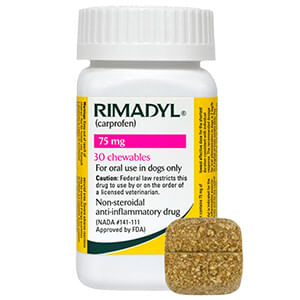 Rx Rimadyl Chewable Tablets - Rx Rimadyl, 75mg x 30 Chewable Tablets  