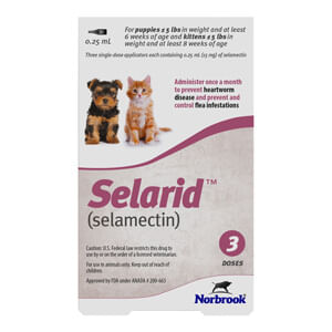 Rx Selarid, 0-5 lb Canine/Feline, 3 Month -   