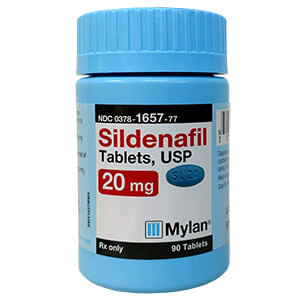 Sildenafil, 20 mg Tablets - Rx Sildenafil, 20mg, 90 Tablets  