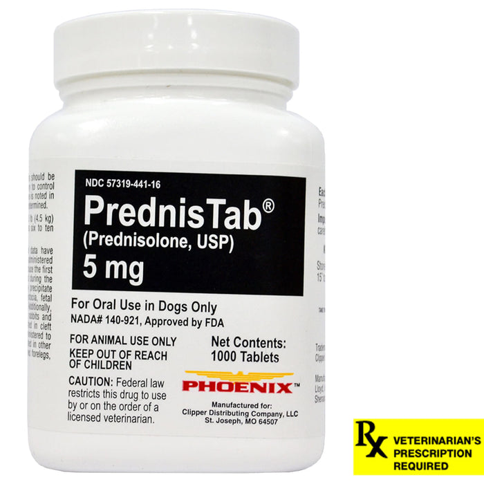 Rx PrednisTab (Prednisolone) - Rx Prednistab (Prednisolone) 5mg x 1000 tablets  