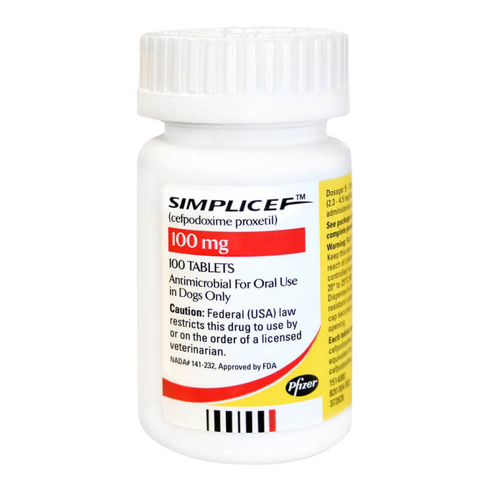 Rx Simplicef Tablet - Rx Simplicef, 100mg, 100 Tablets  