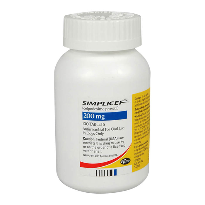 Rx Simplicef Tablet - Rx Simplicef, 200 mg, 100 Tablets  