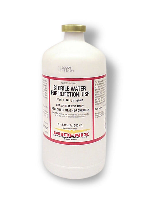 Rx Sterile Water for Injection - Rx Sterile Water for Injection, 500ml Bottle  